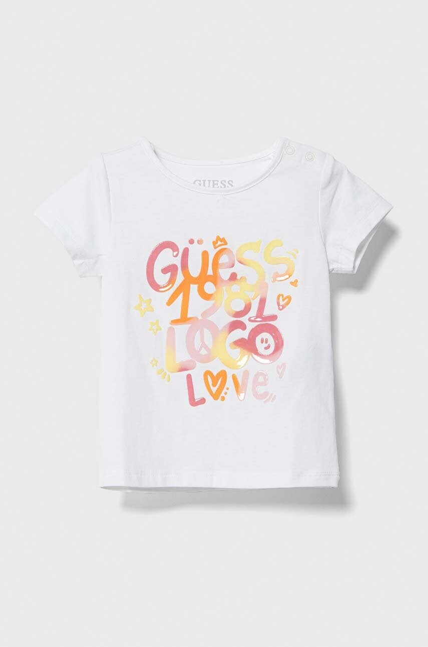 

Футболка для младенцев Guess цвет белый