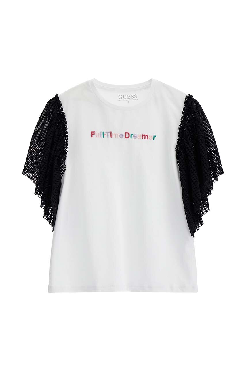 Детская футболка Guess цвет белый Детская футболка Guess цвет белый