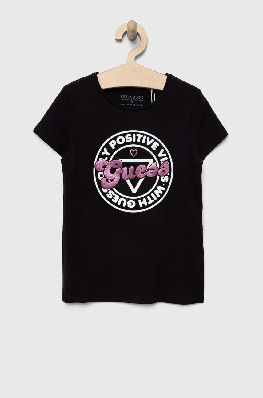 Детская футболка Guess цвет чёрный Детская футболка Guess цвет чёрный
