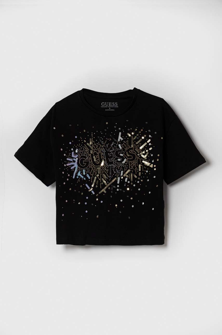 Детская футболка Guess цвет чёрный Детская футболка Guess цвет чёрный