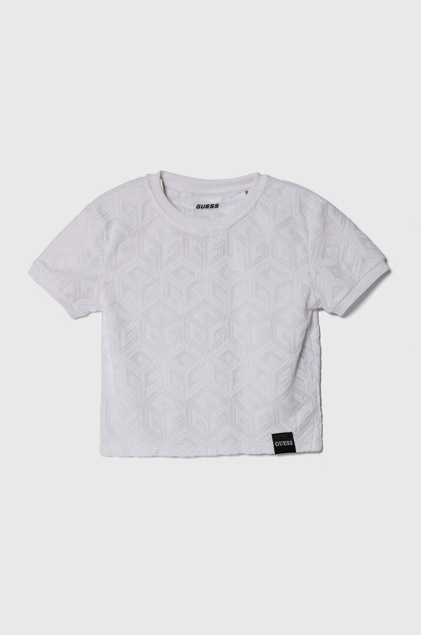 Детская футболка Guess цвет белый Детская футболка Guess цвет белый