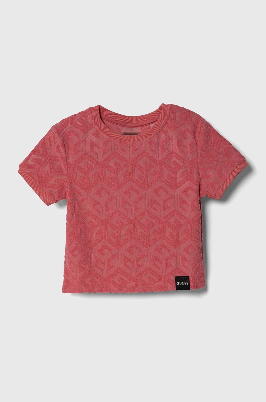 

Детская футболка Guess цвет розовый