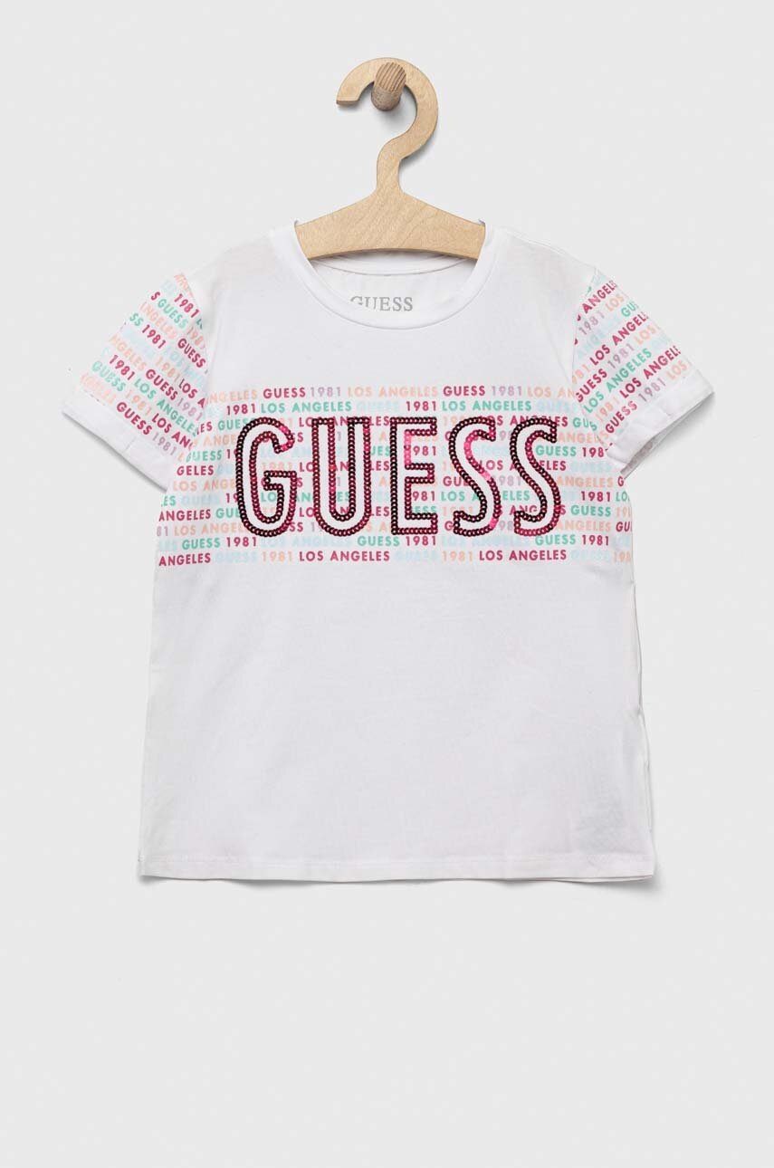 Детская футболка Guess цвет белый в Луцке Детская футболка Guess цвет белый в Луцке