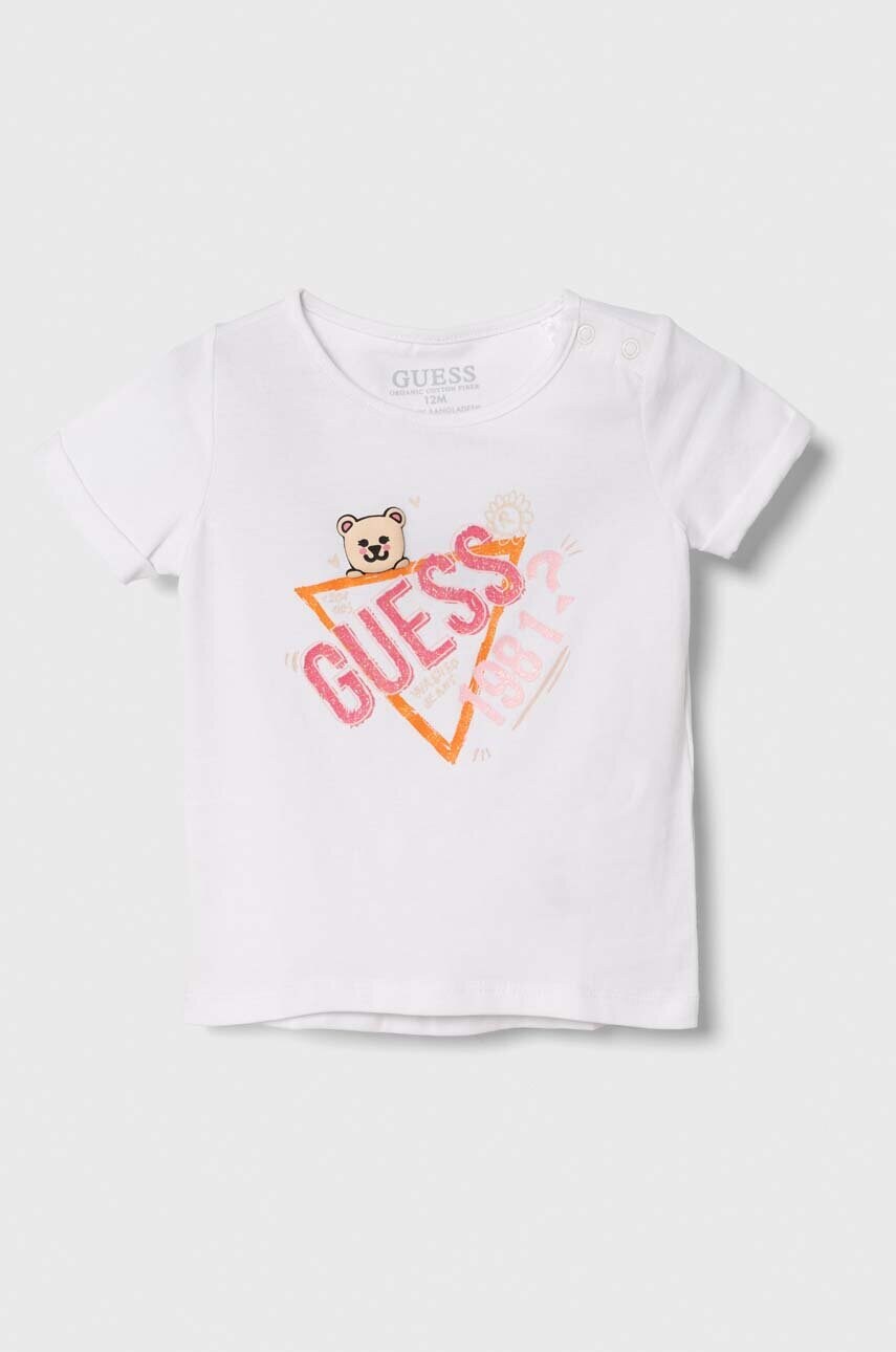 

Дитяча футболка Guess колір білий