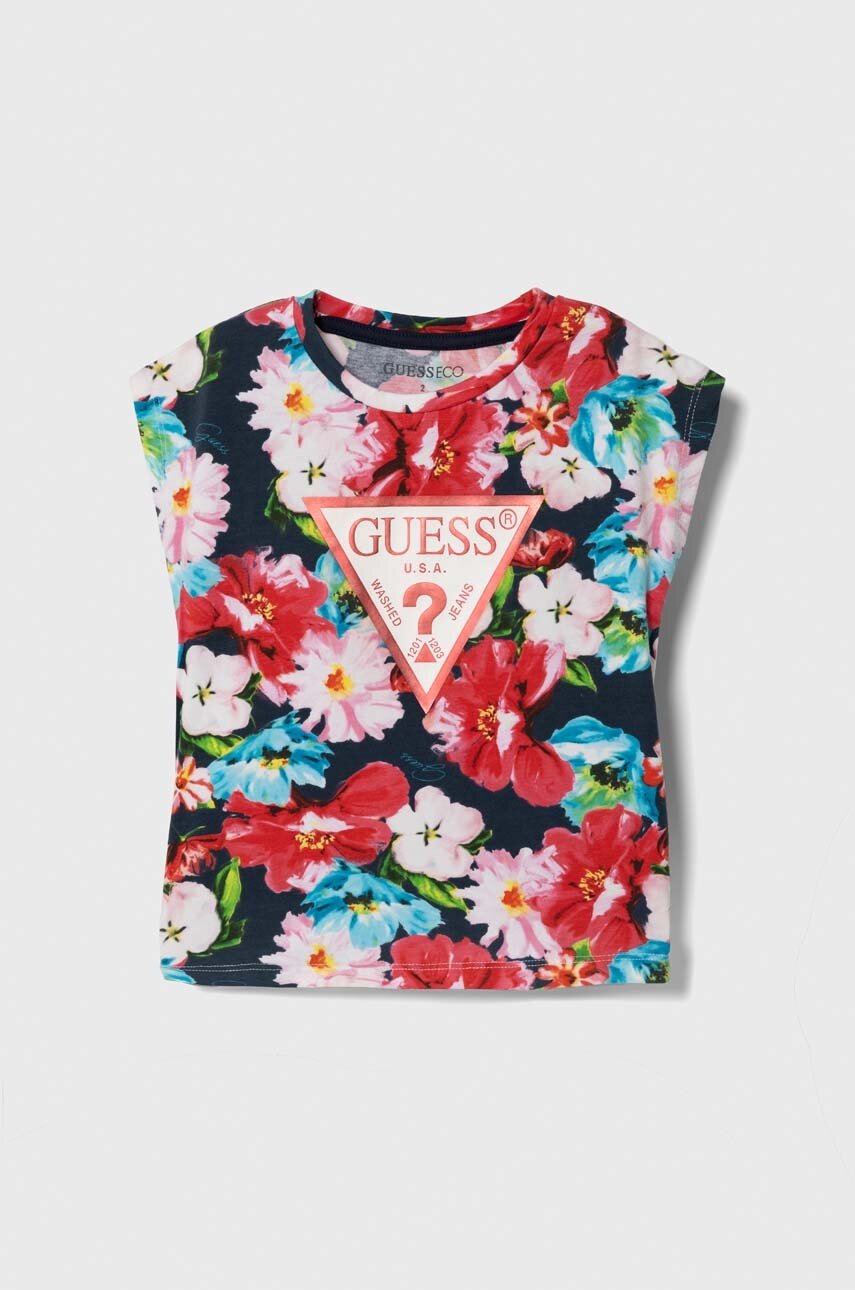 

Дитяча футболка Guess колір червоний