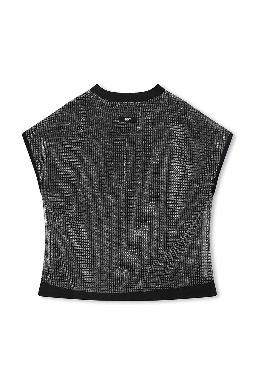 Дитяча футболка Dkny колір сірий Дитяча футболка Dkny колір сірий