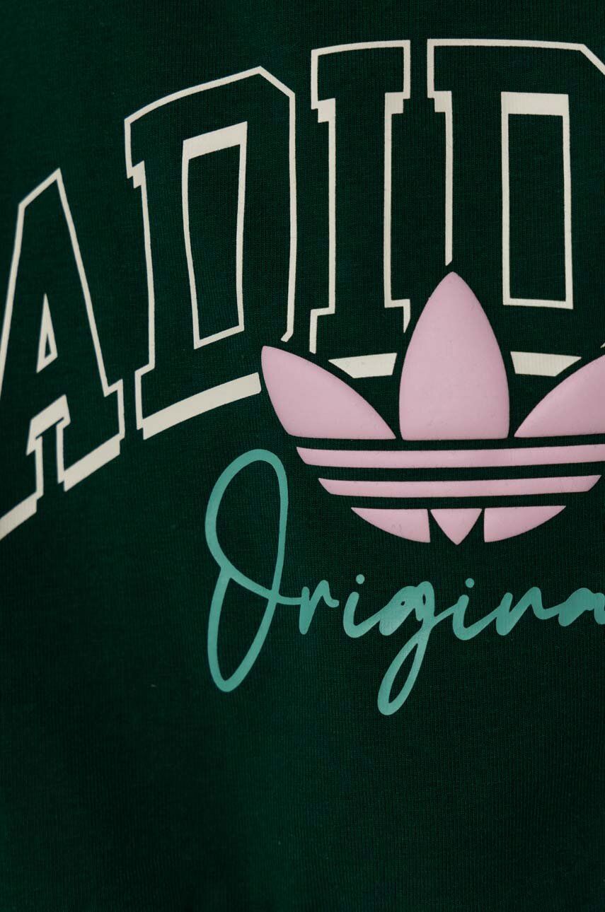 adidas Originals top dziecięcy kolor zielony