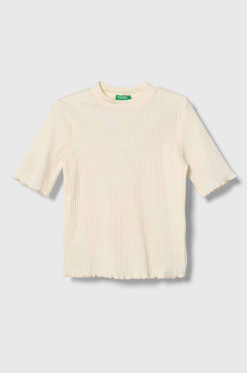 Детская футболка United Colors of Benetton цвет бежевый Детская футболка United Colors of Benetton цвет бежевый
