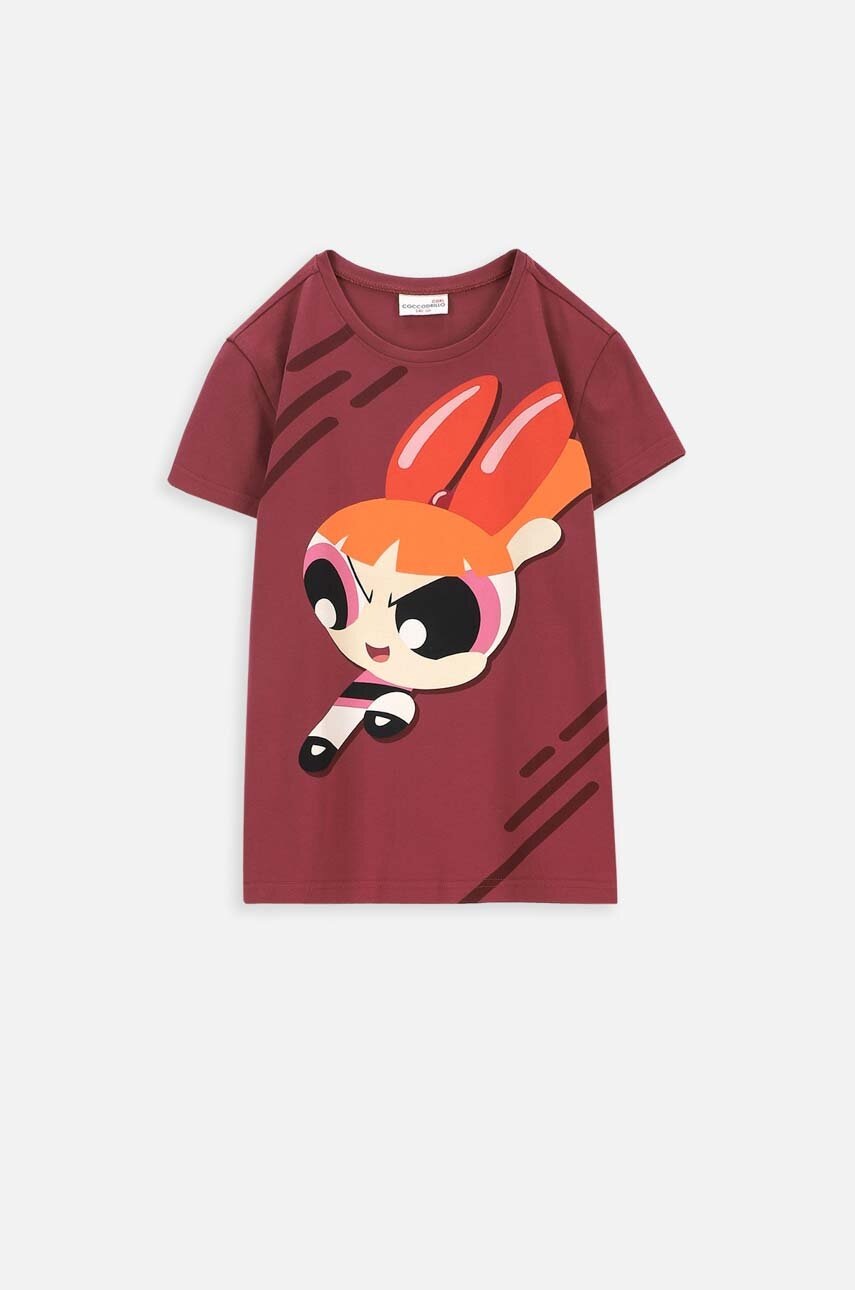 Детская футболка Coccodrillo цвет бордовый Детская футболка Coccodrillo цвет бордовый