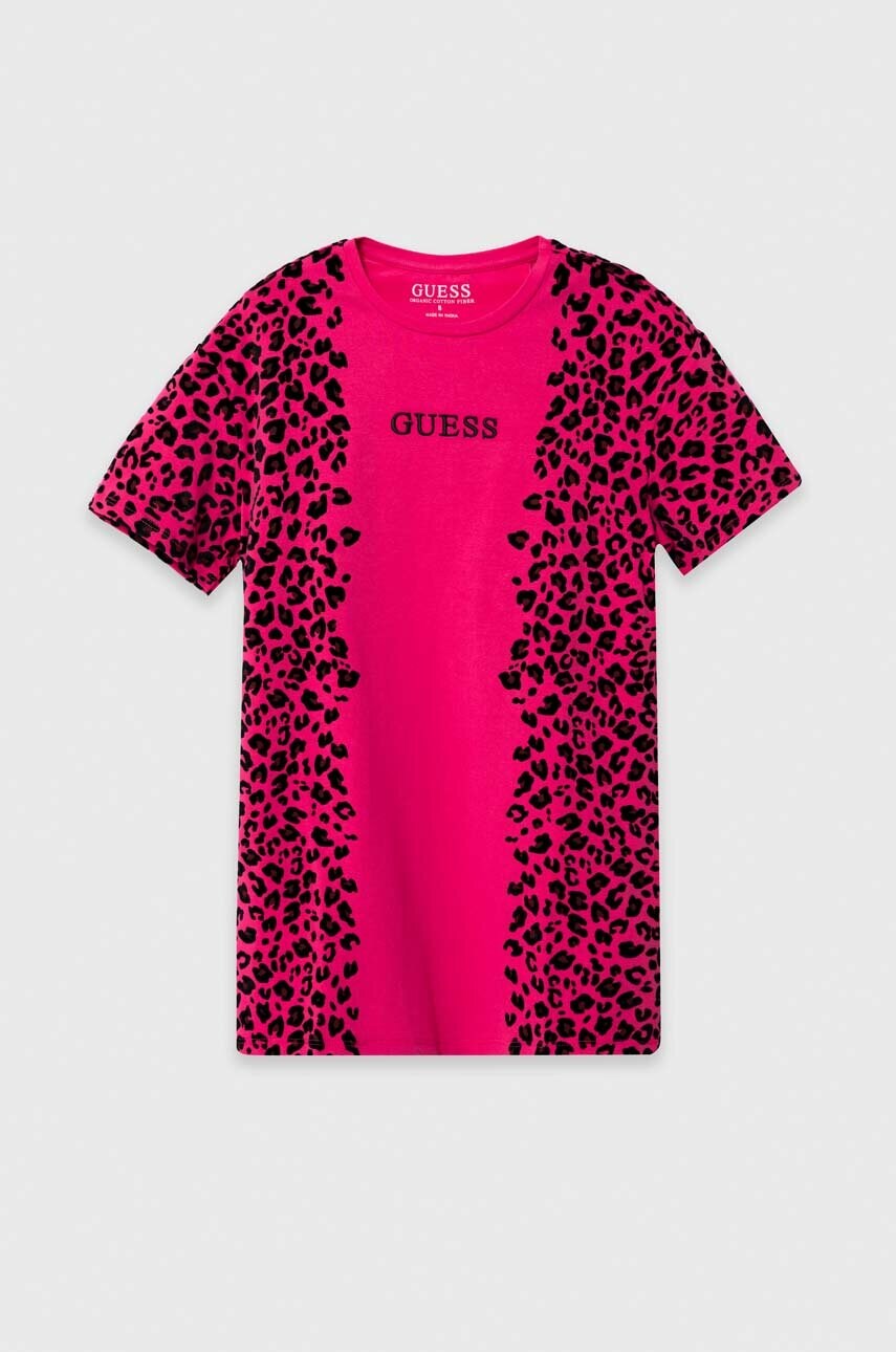 

Детская футболка Guess цвет розовый