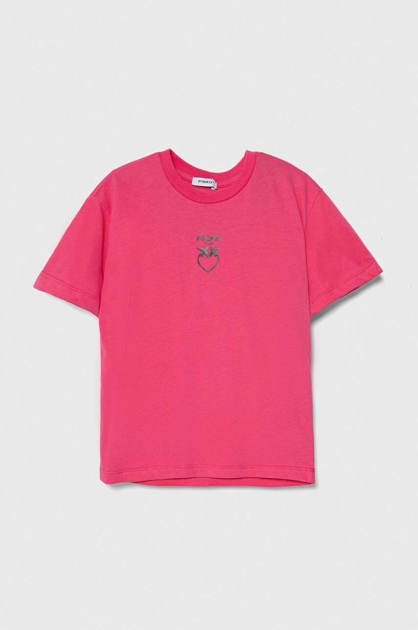

Детская хлопковая футболка Pinko Up цвет фиолетовый