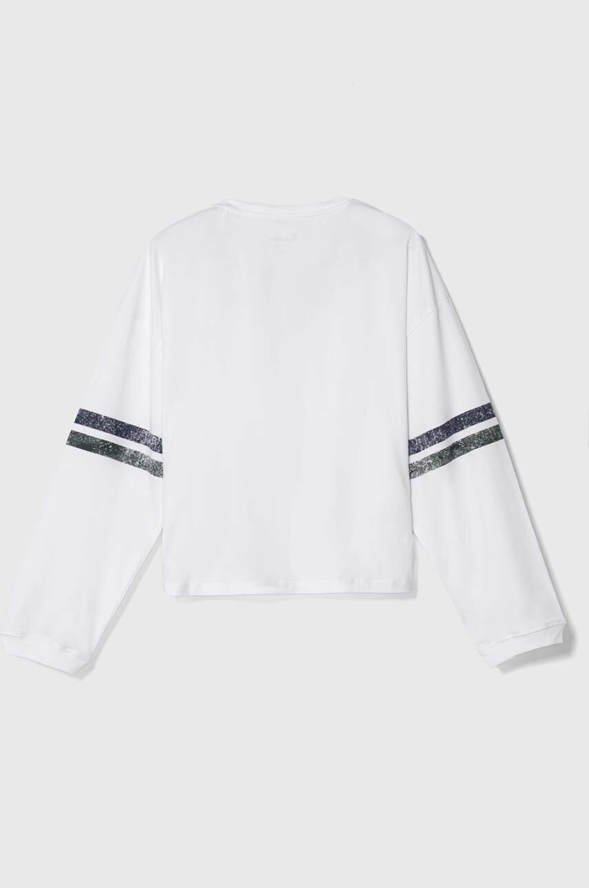 Дитячий лонгслів Pepe Jeans колір білий Дитячий лонгслів Pepe Jeans колір білий