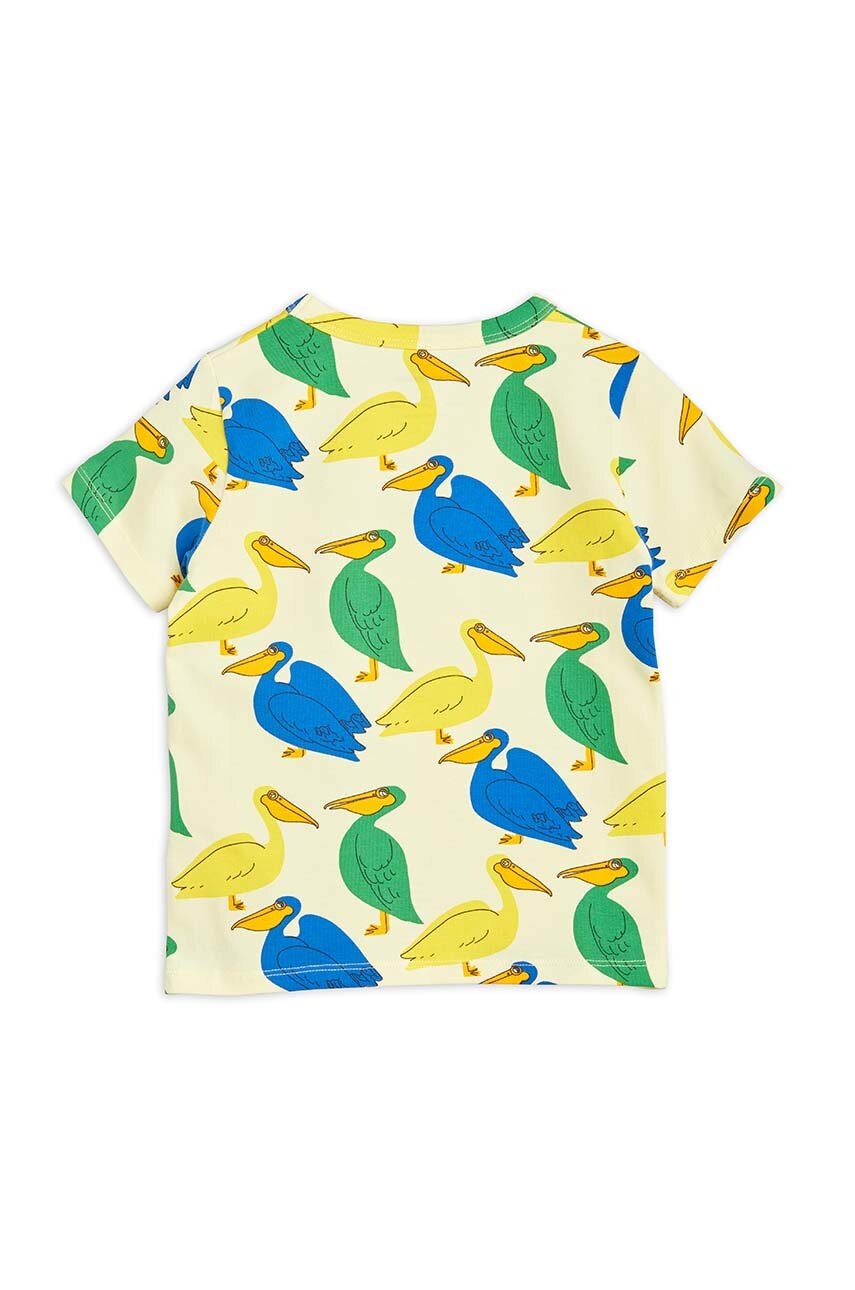 Детская футболка Mini Rodini цвет жёлтый узорная Детская футболка Mini Rodini цвет жёлтый узорная