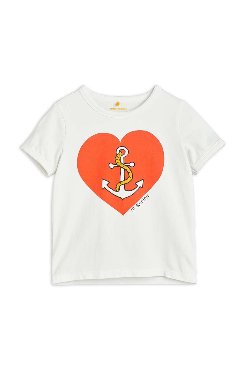 E-shop Dětské tričko Mini Rodini bílá barva, s potiskem