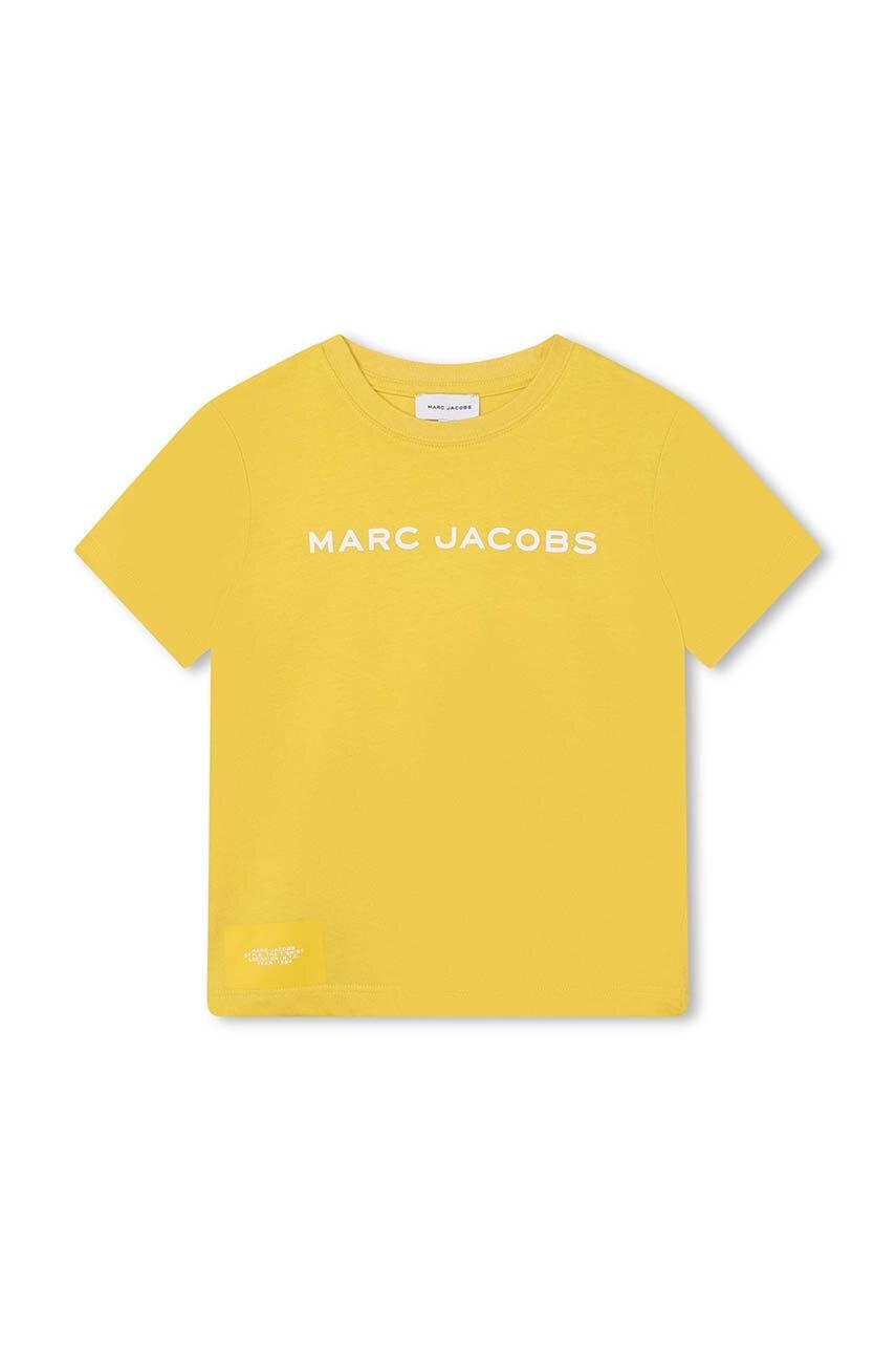 Marc Jacobs Tricou De Bumbac Pentru Copii Culoarea Galben, Cu Imprimeu