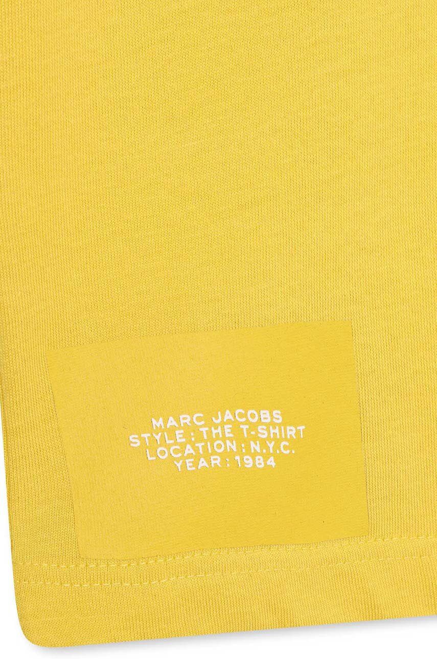 Marc Jacobs Tricou De Bumbac Pentru Copii Culoarea Galben, Cu Imprimeu