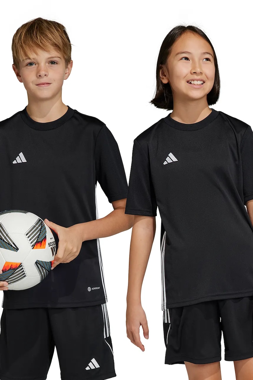 adidas Performance tricou copii TABELA 23 JSY Y culoarea negru, modelator adidas Performance tricou copii TABELA 23 JSY Y culoarea negru, modelator