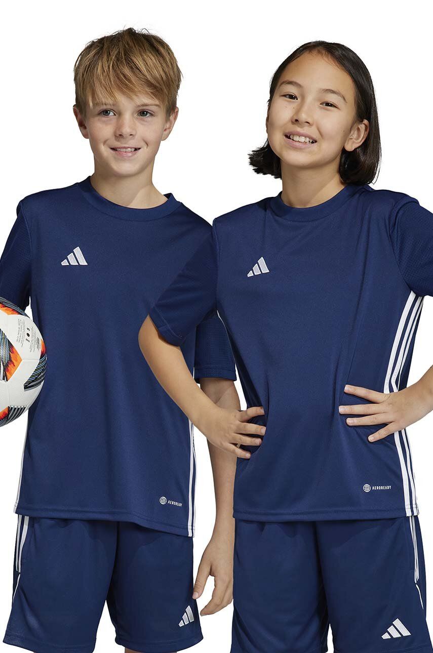 Dětské tričko adidas Performance TABELA 23 JSY Y tmavomodrá barva, s aplikací - námořnická modř - 