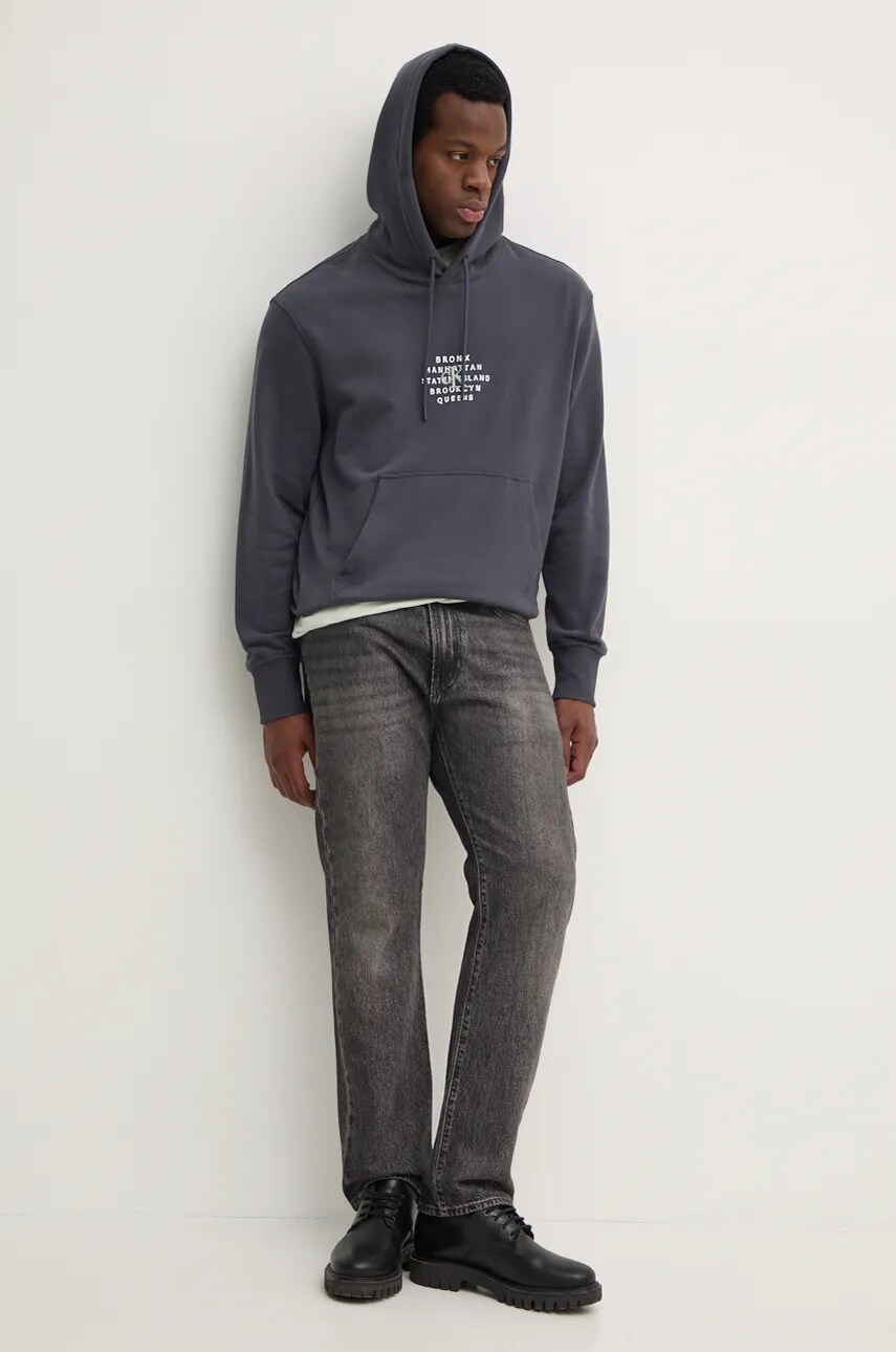 Хлопковая футболка Calvin Klein мужская цвет серый однотонная K10K109894 Хлопковая футболка Calvin Klein мужская цвет серый однотонная K10K109894