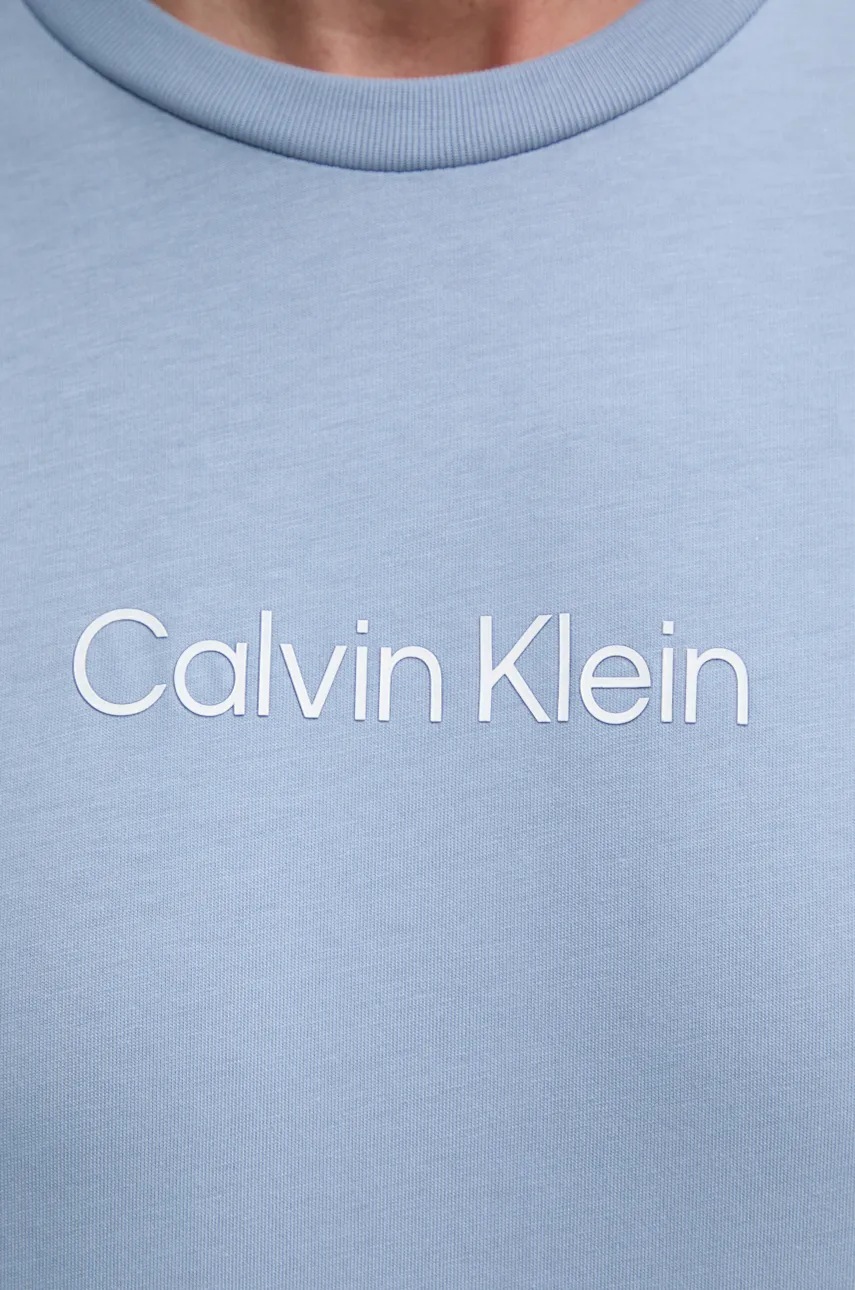 Βαμβακερό μπλουζάκι Calvin Klein ανδρικά, χρώμα: μπλε, K10K111346 φωτογραφία