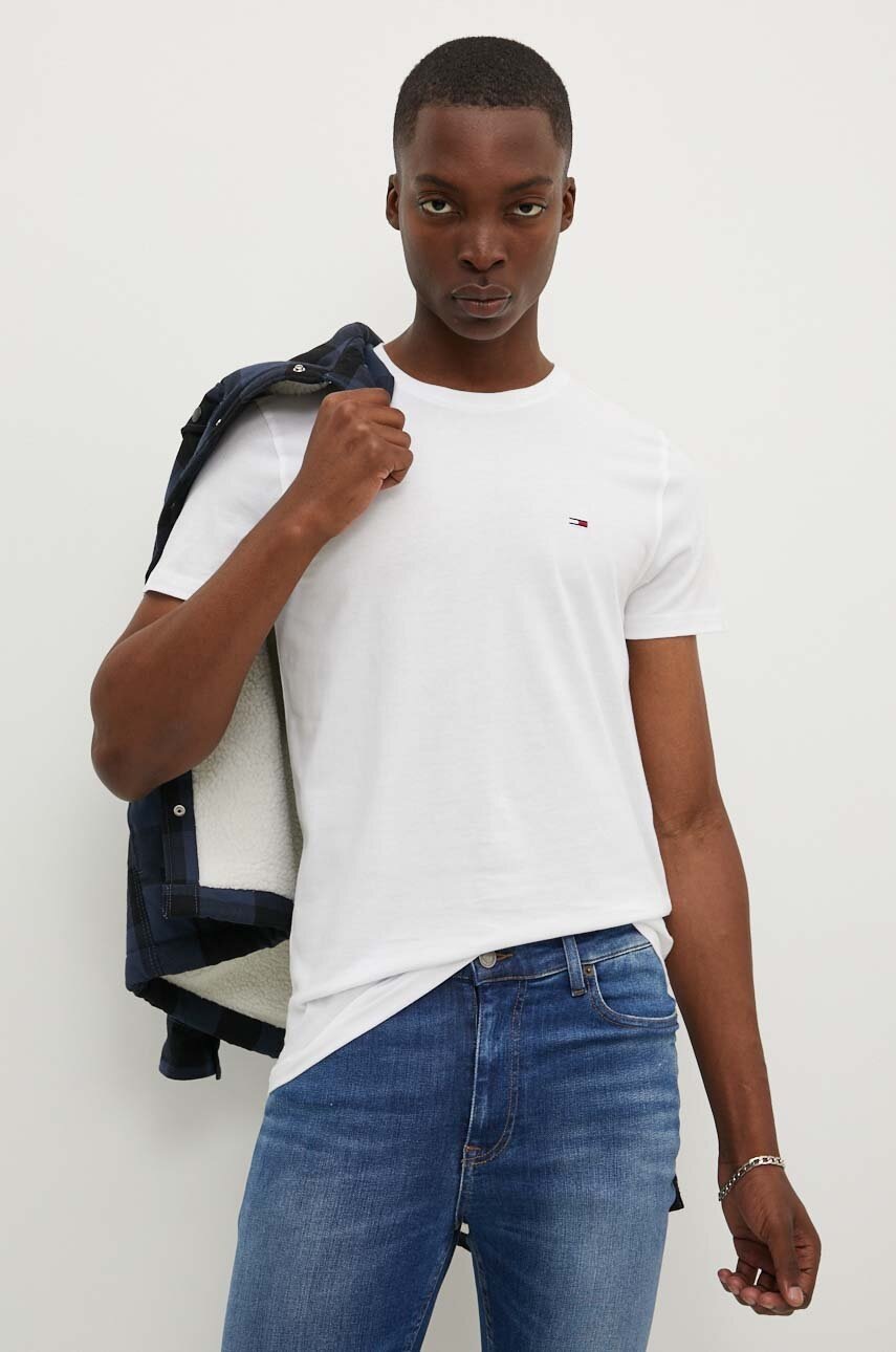 

Памучна тениска Tommy Jeans (2 броя) в тъмносиньо с апликация, Тъмносин