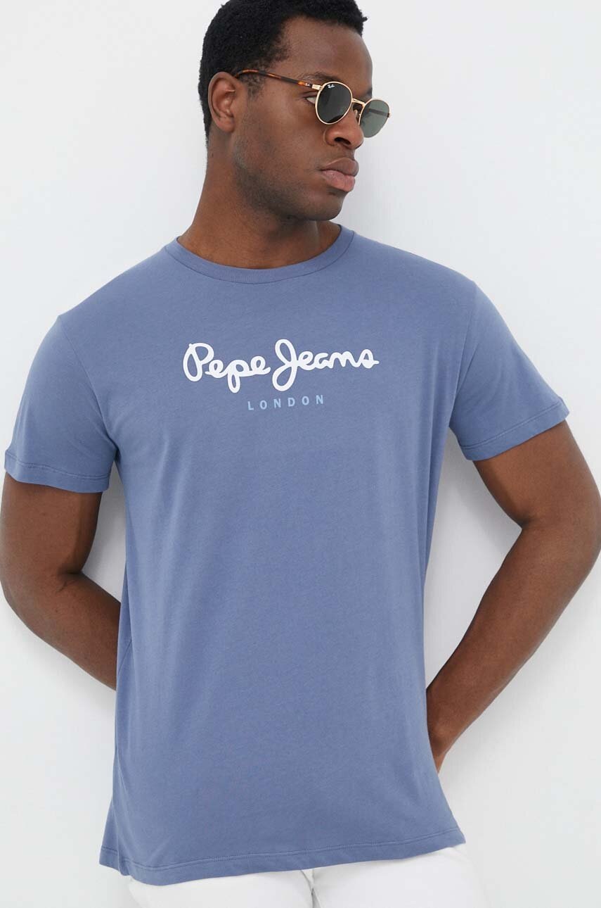 

Хлопковая футболка Pepe Jeans Eggo с принтом