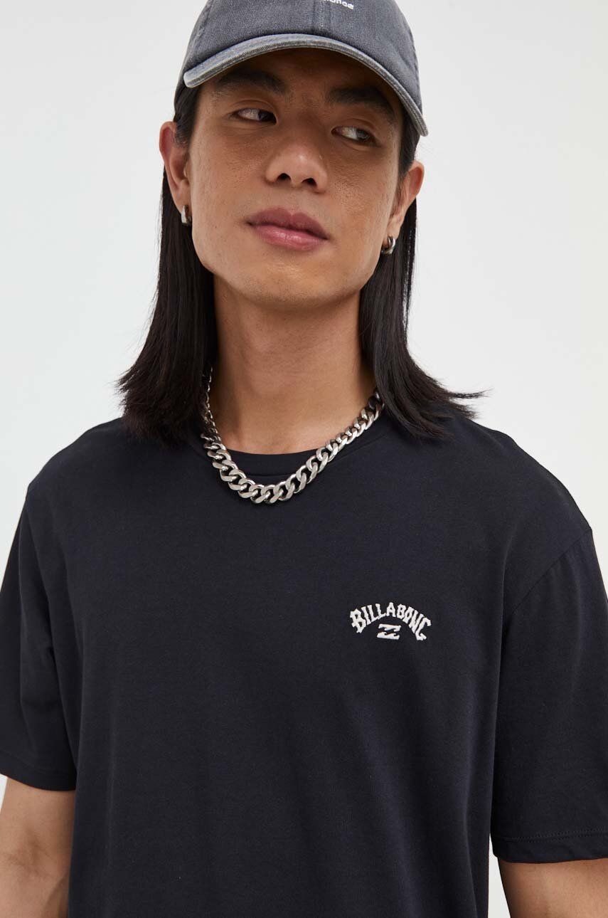 E-shop Bavlněné tričko Billabong černá barva