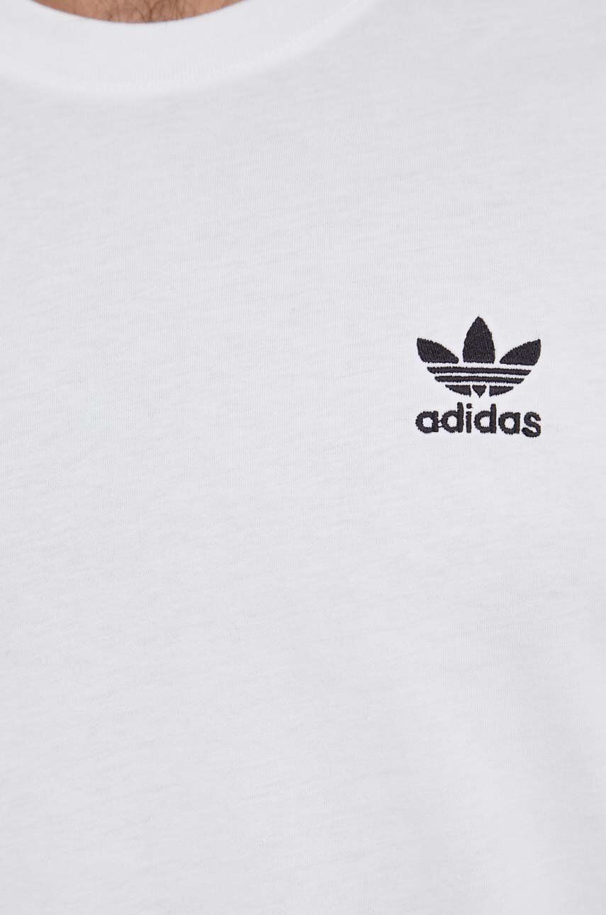adidas Originals t-shirt męski kolor biały z aplikacją