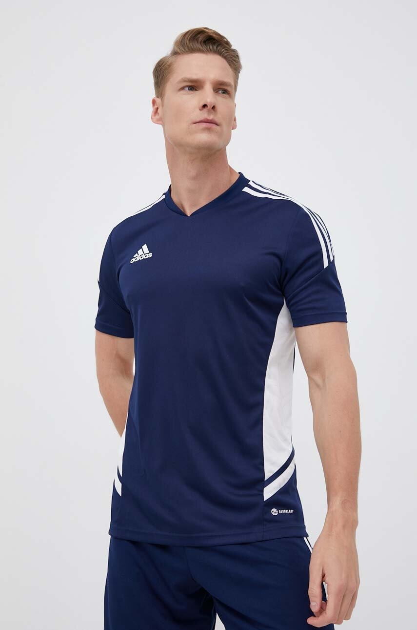 Levně Tréninkové tričko adidas Performance Condivo 22 tmavomodrá barva, s aplikací