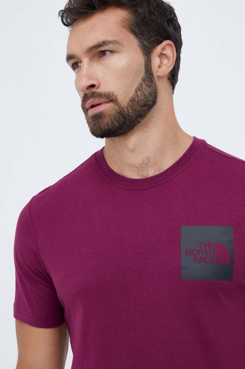 The North Face tricou din bumbac culoarea violet