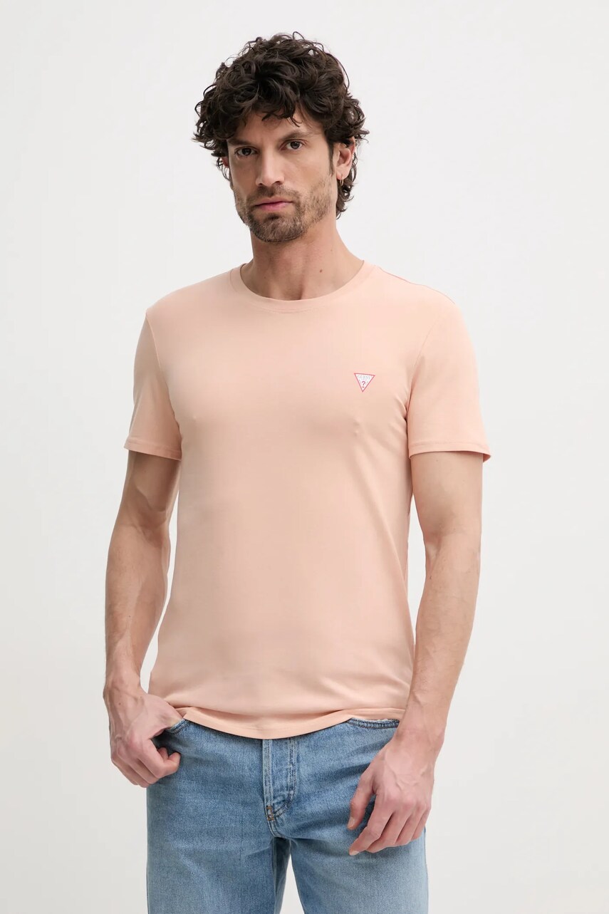 Levně Tričko Guess oranžová barva, M2YI24 J1314