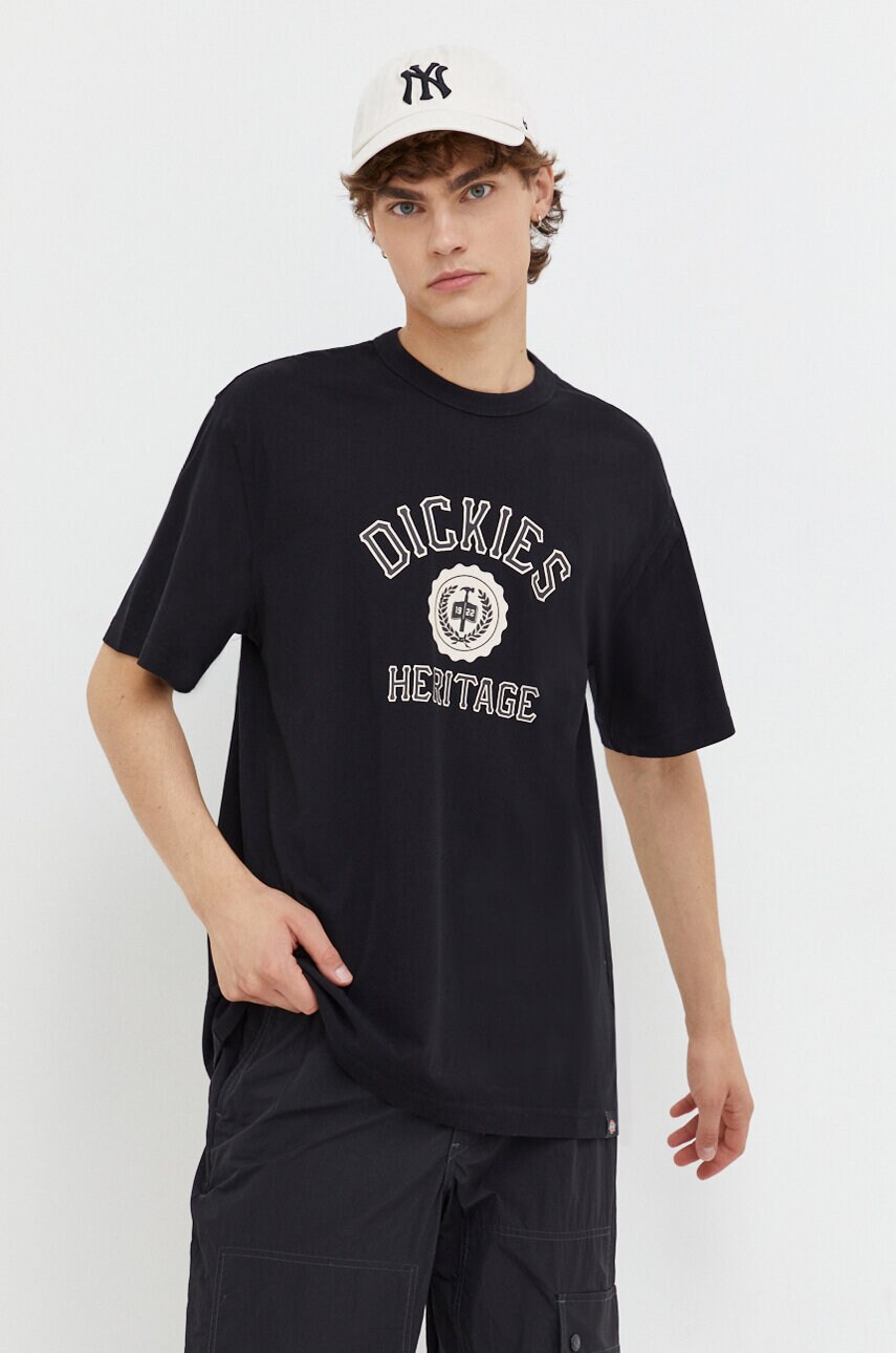 Dickies Tricou Din Bumbac Culoarea Negru, Cu Imprimeu