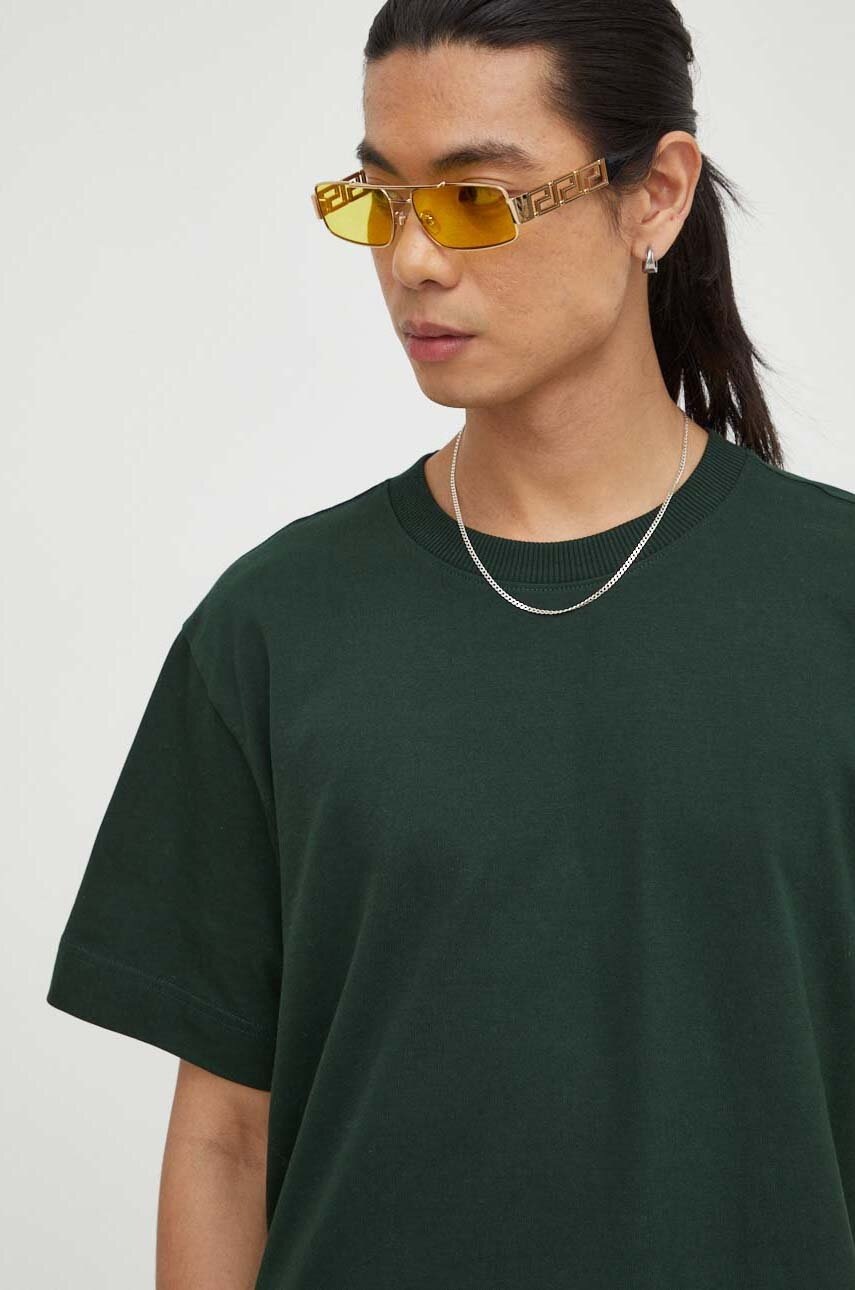 Βαμβακερό μπλουζάκι G-Star χρώμα: πράσινο φωτογραφία