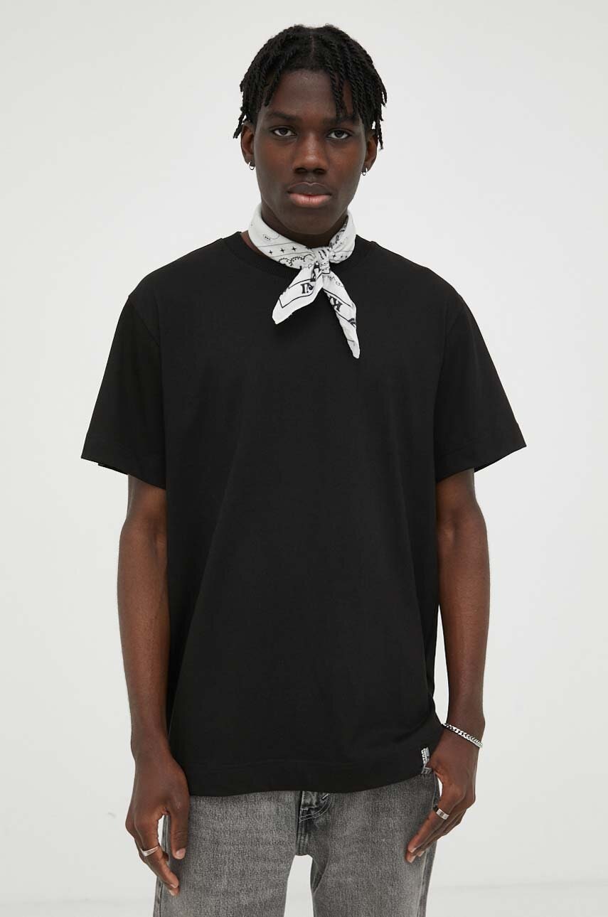 G-Star Raw tricou din bumbac culoarea negru, neted G-Star Raw tricou din bumbac culoarea negru, neted