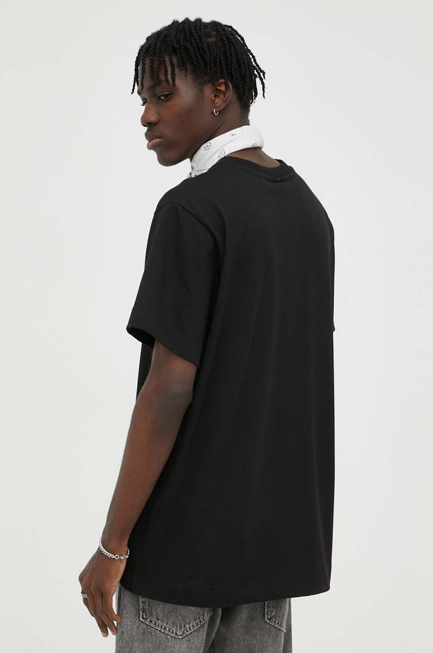 Βαμβακερό μπλουζάκι G-Star χρώμα: μαύρο φωτογραφία