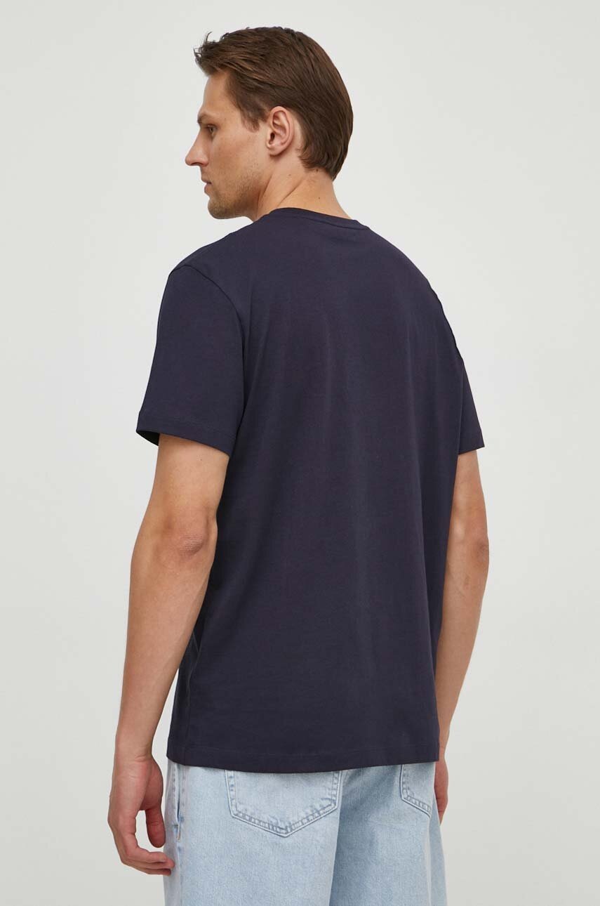 Βαμβακερό μπλουζάκι Gant χρώμα: ναυτικό μπλε φωτογραφία