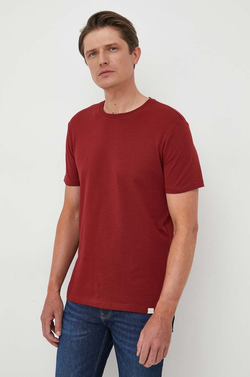 United Colors Of Benetton Tricou Din Bumbac Culoarea Bordo, Neted