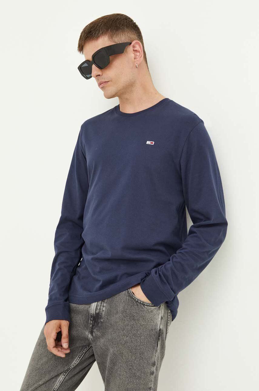 Tommy Jeans longsleeve din bumbac 2-pack neted