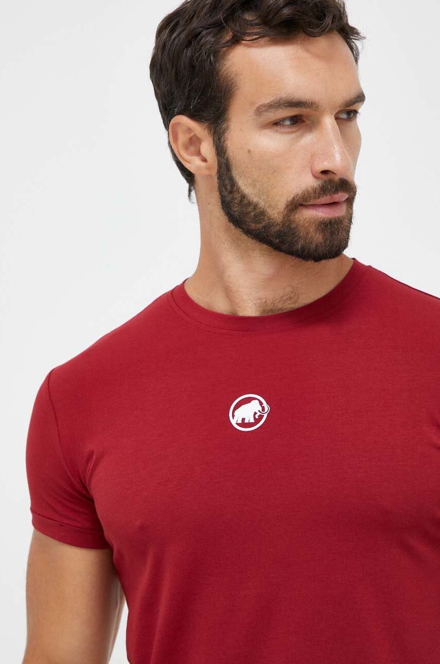 

Футболка Mammut Seon мужская цвет красный однотонная