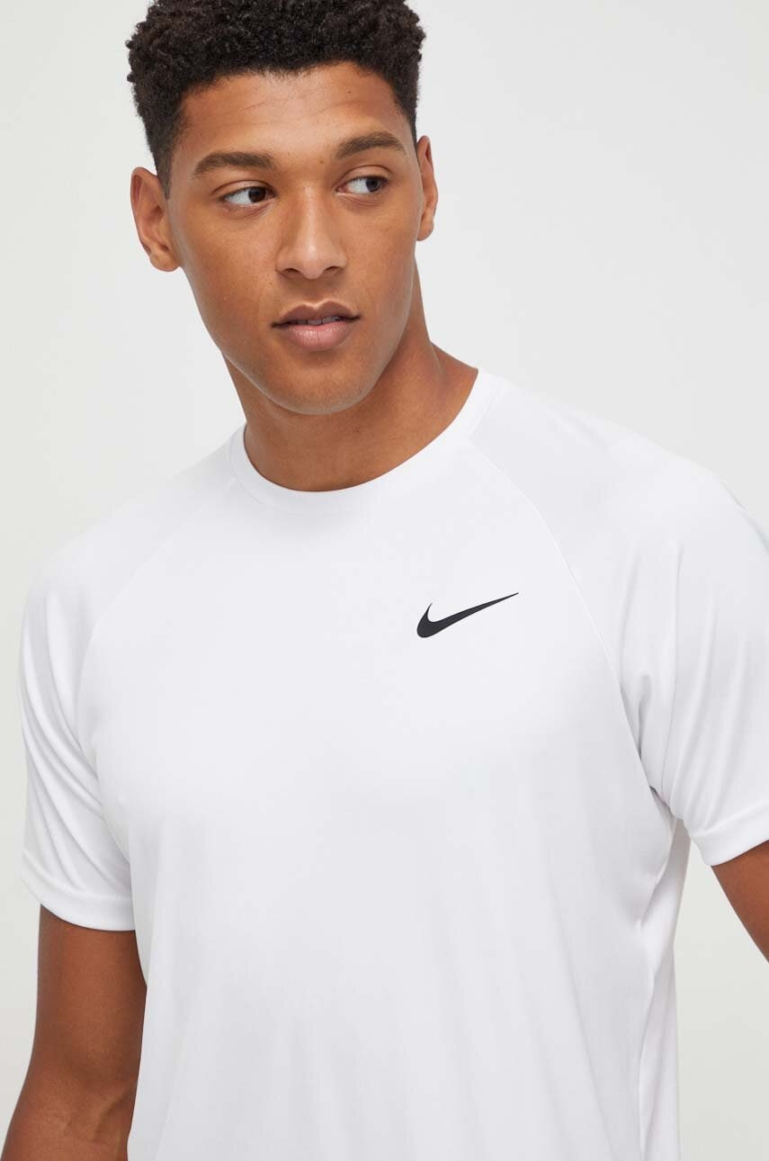 Nike tricou de antrenament culoarea alb, neted Nike tricou de antrenament culoarea alb, neted