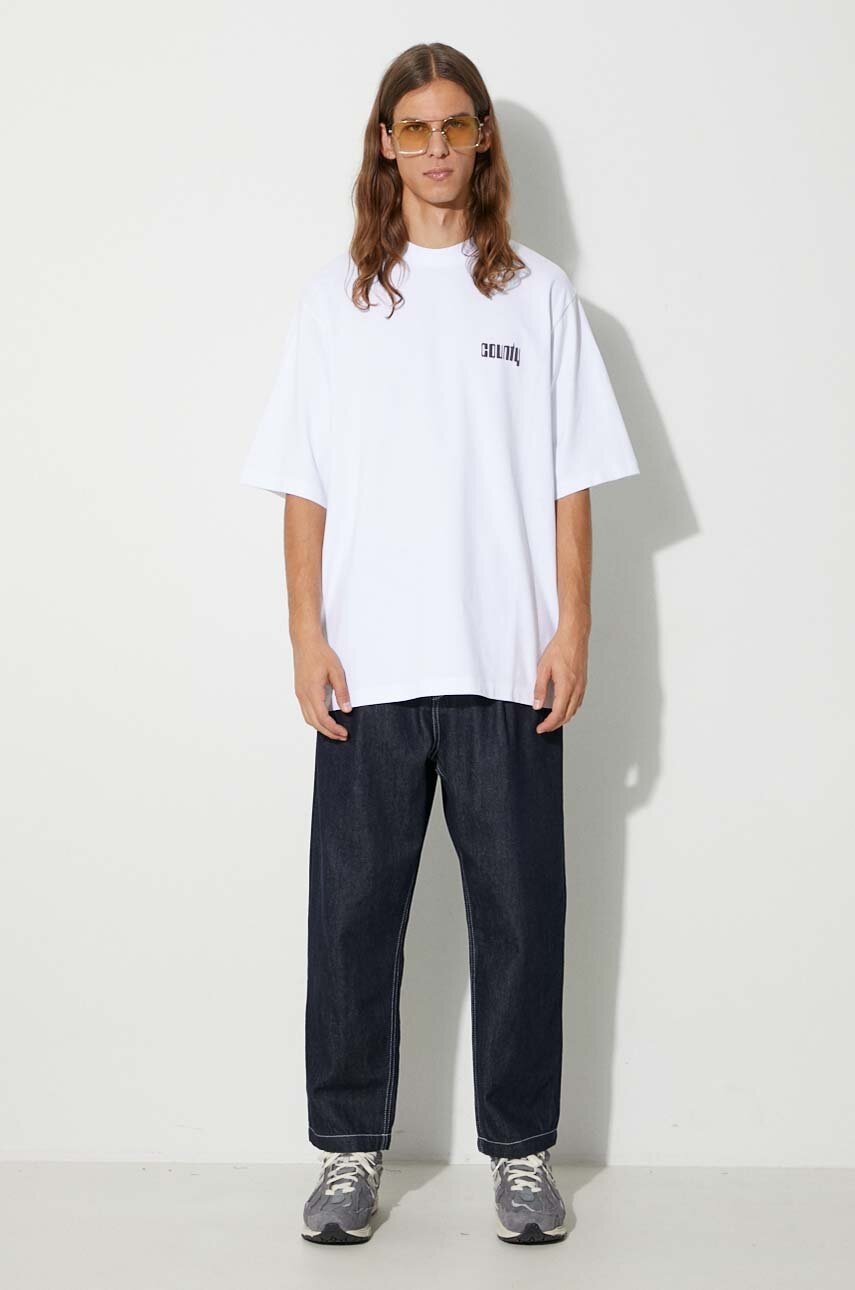 Βαμβακερό μπλουζάκι Marcelo Burlon Disco God χρώμα: άσπρο F30 φωτογραφία