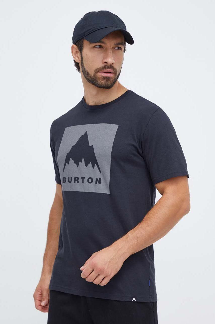 Burton tricou din bumbac barbati, culoarea negru, cu imprimeu