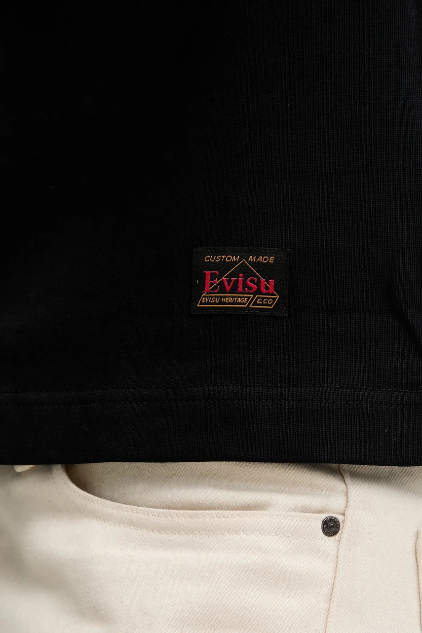 Βαμβακερό μπλουζάκι Evisu Brocade Patch Pocket φωτογραφία