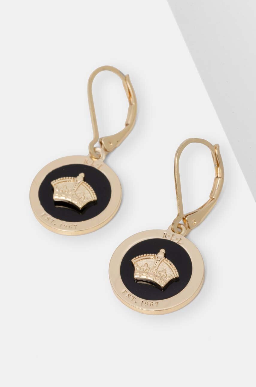 

Обици Lauren Ralph Lauren PE CROWN DROP 14G00841, Злато