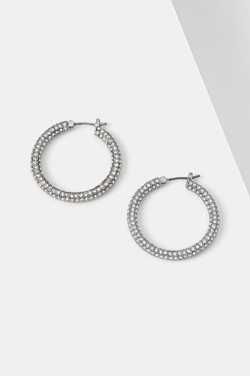Levně Náušnice Lauren Ralph Lauren PE 30MM PAVE HOOP 14G00873