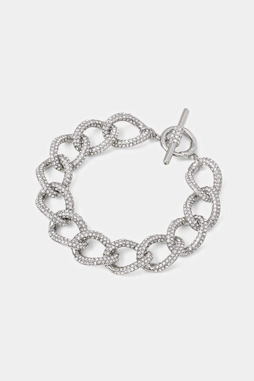 Levně Náramek Lauren Ralph Lauren BR 7.5IN PAVE CURB LINK FLEX 14B00435