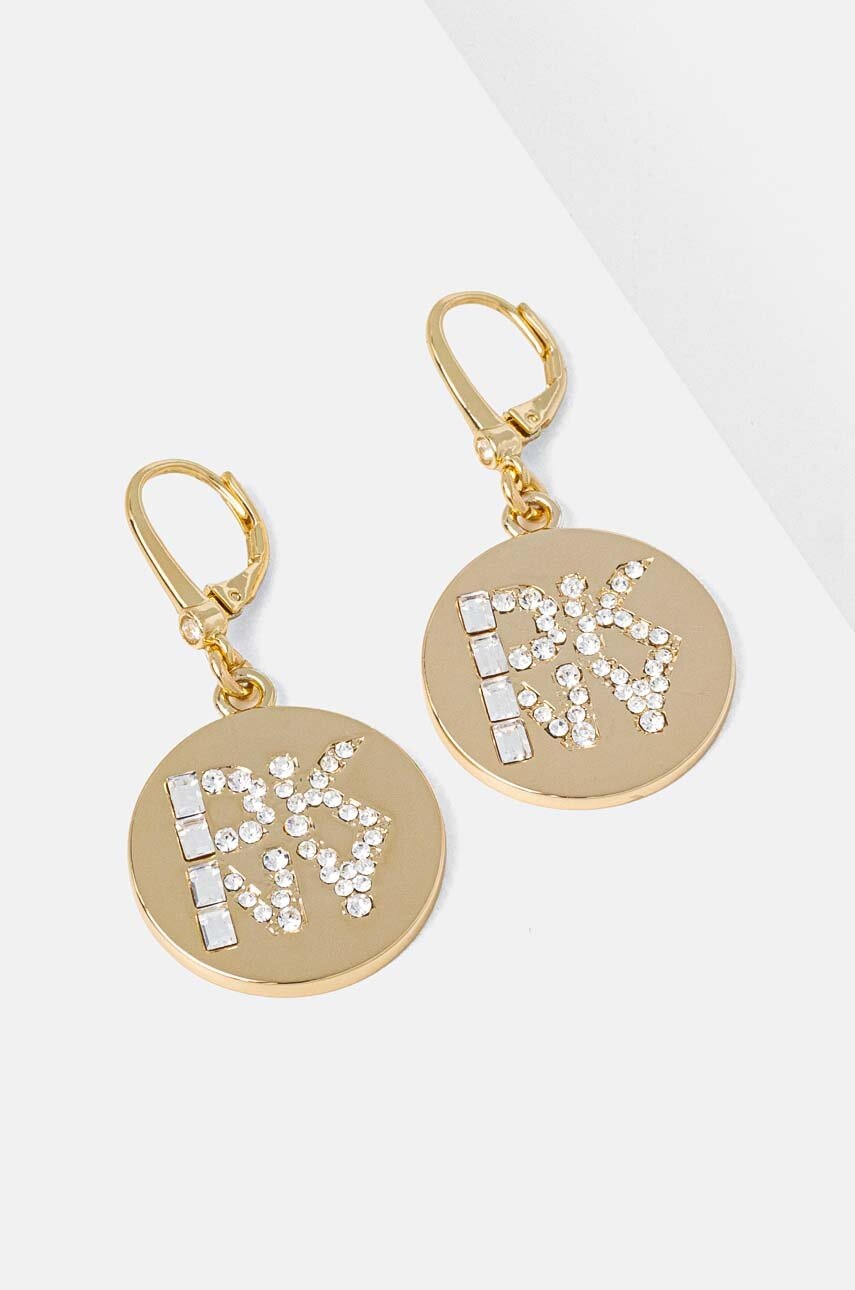 

Обици Dkny PE LOGO DISC DROP 04G00619, Злато