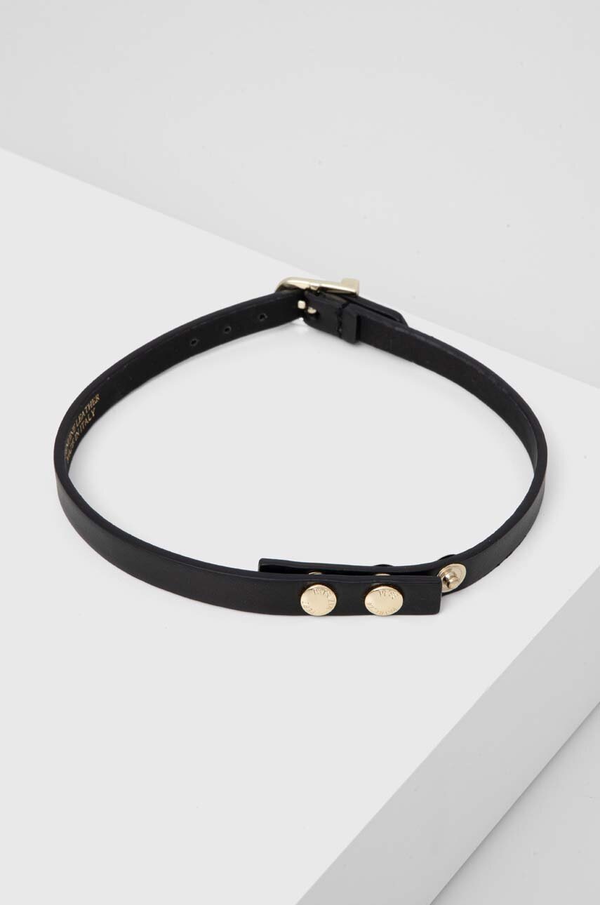 

Кожено колие Patrizia Pepe 8J1017 L048, Черен