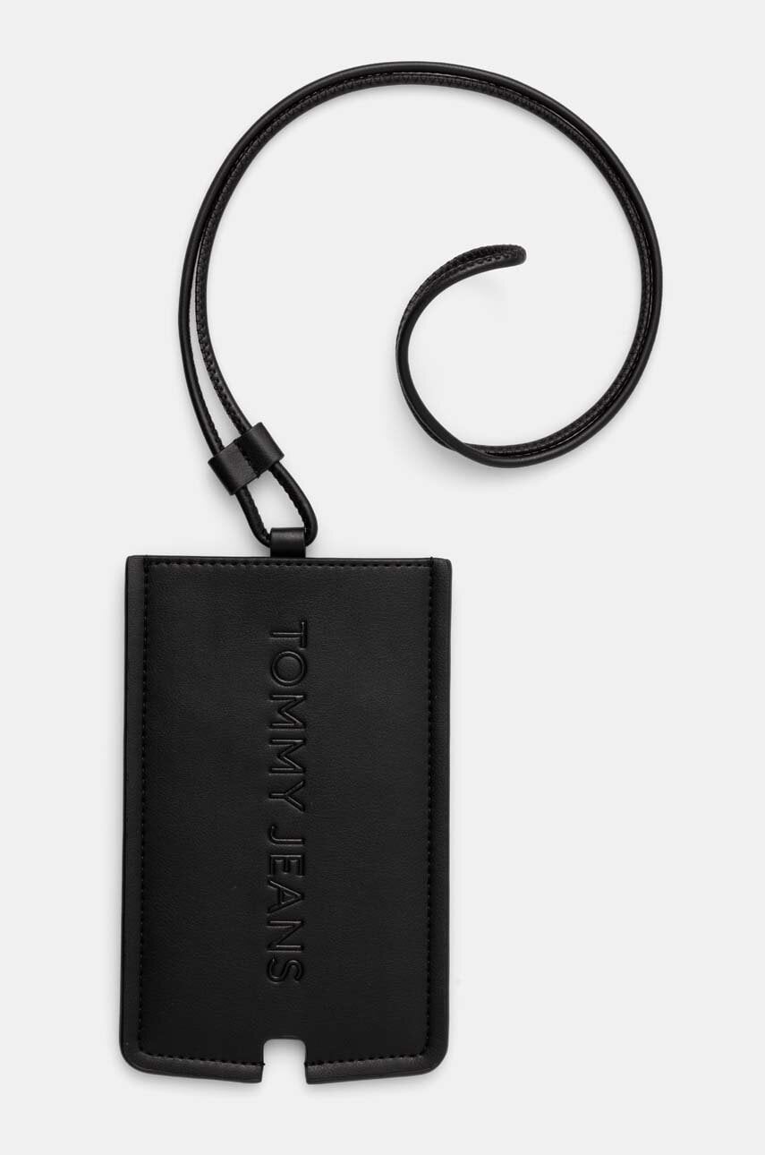 Tommy Jeans carcasa de telefon culoarea negru, AW0AW16388 Tommy Jeans carcasa de telefon culoarea negru, AW0AW16388