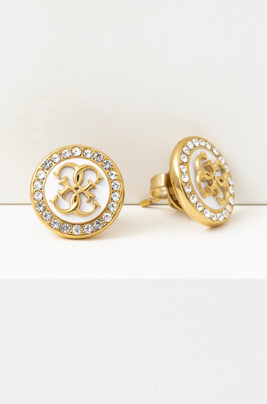 

Обици Guess JUBE03 123JW, Бял